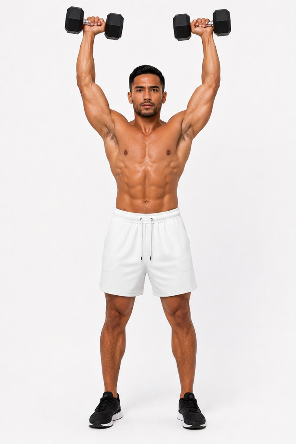 Shorts deportivos blancos